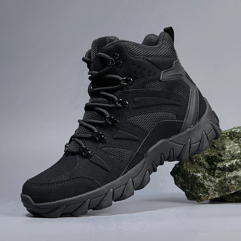 Men's casual tactical boots lightweight side zipper motorcycle boots outdoor fashion boots