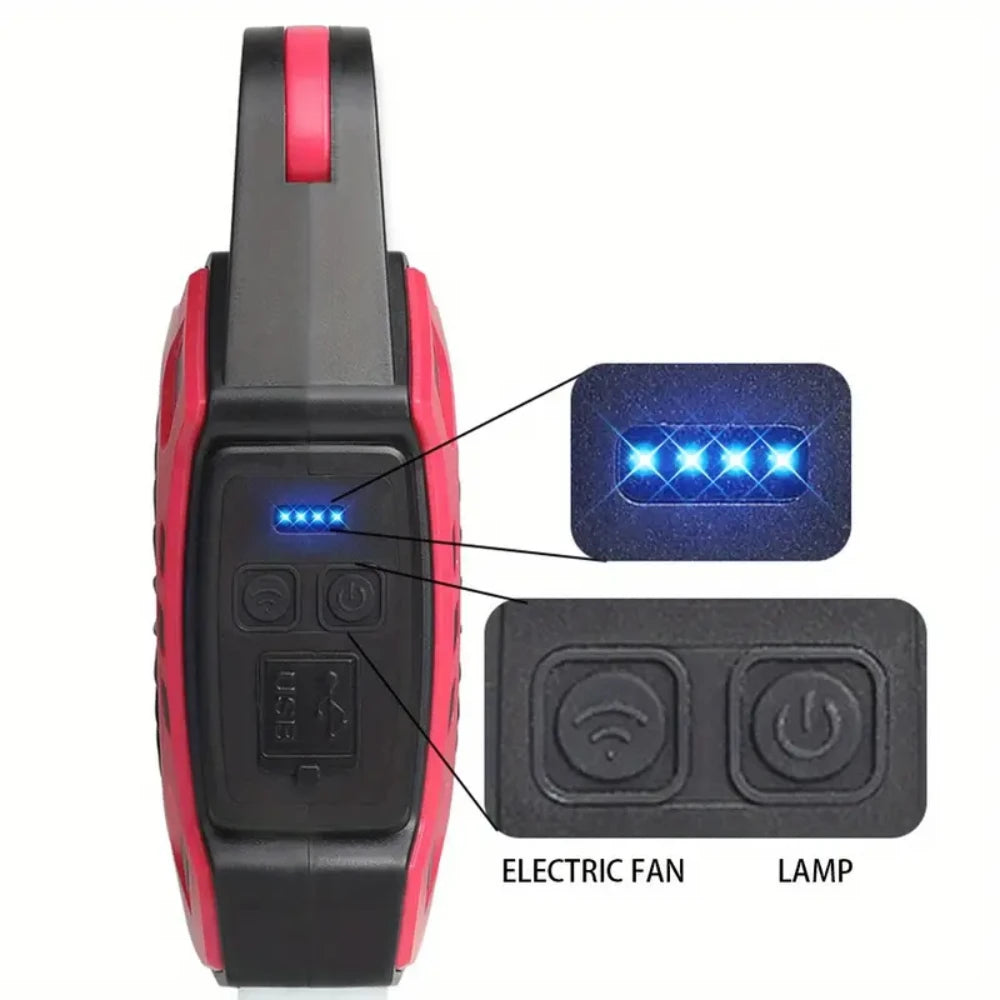45dB Silent USB Camping Fan - Weatherproof, Storm-Proof for Indoor, Outdoor & Survival Use
