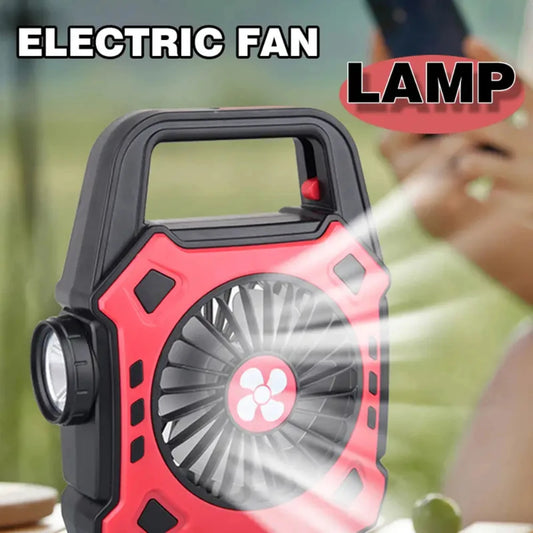 45dB Silent USB Camping Fan - Weatherproof, Storm-Proof for Indoor, Outdoor & Survival Use