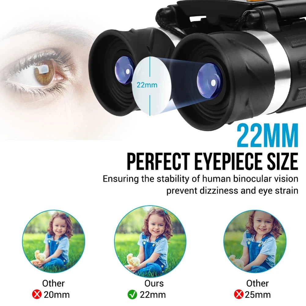 Powerful Binoculars Long Range Telescope Outdoor Camping Professional 200x22 Mini Portable Zoom Hiking Survival Equipment
